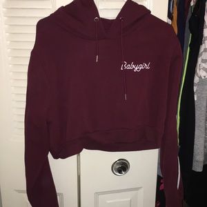 Cropped hoodie